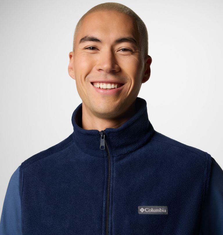 Men's Steens Mountain Fleece Vest, Color: Collegiate Navy, image 6