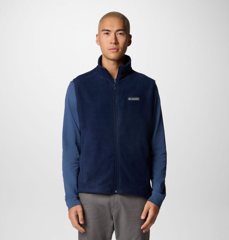 Men's Steens Mountain Fleece Vest, Color: Collegiate Navy, image 1