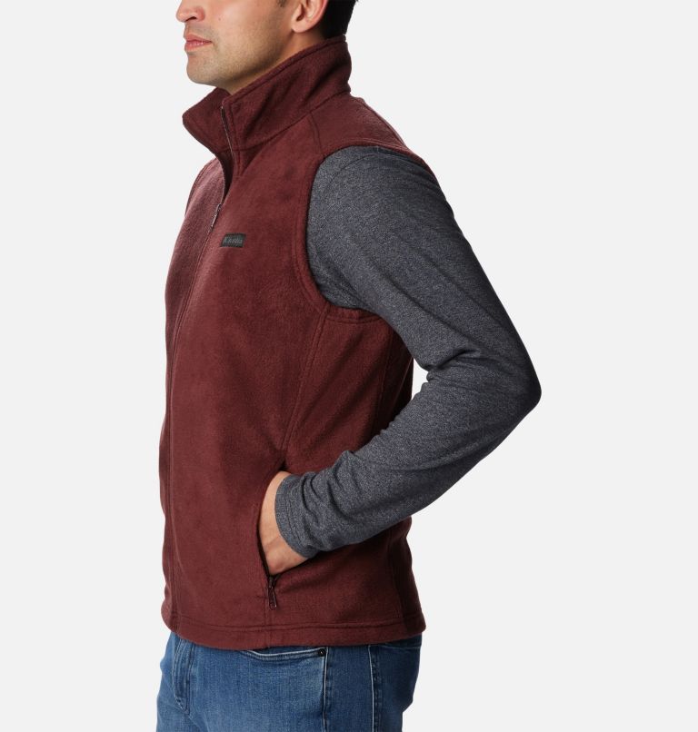 Thumbnail: Men’s Steens Mountain Fleece Vest, Color: Elderberry, image 3