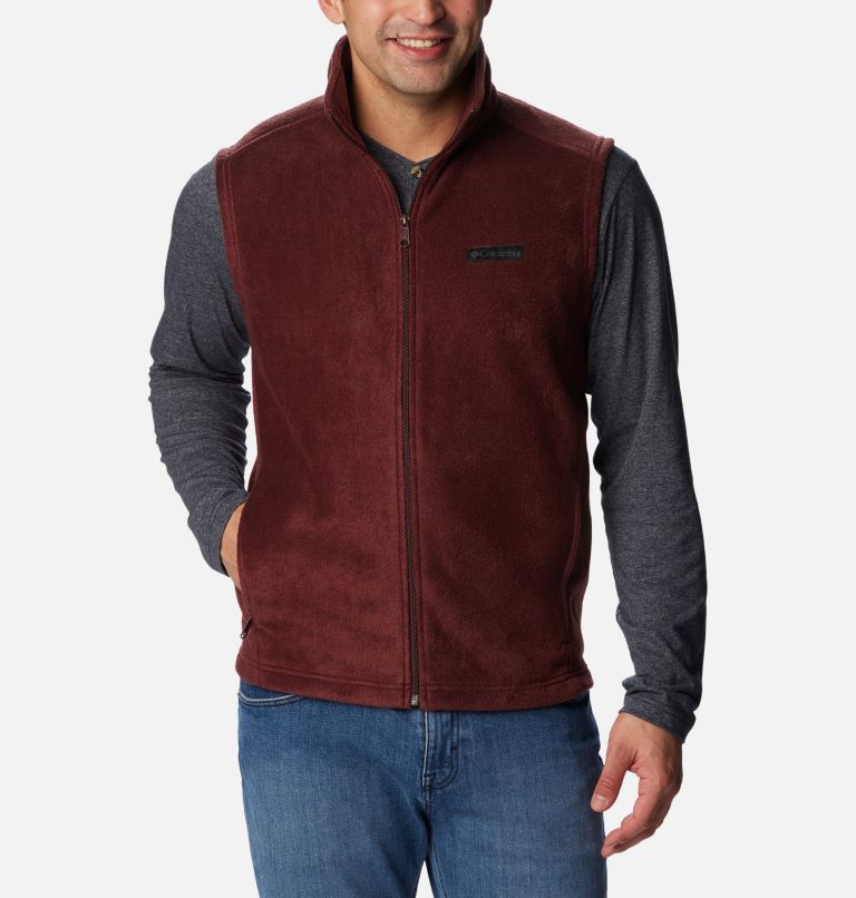Thumbnail: Men’s Steens Mountain Fleece Vest, Color: Elderberry, image 1