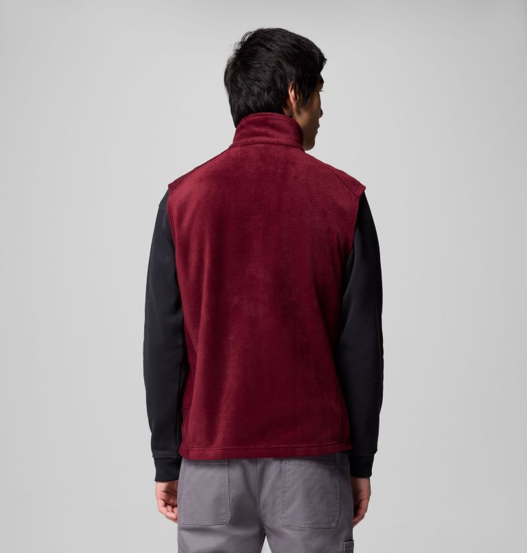 Men's Steens Mountain Fleece Vest, Color: Rich Wine, image 3