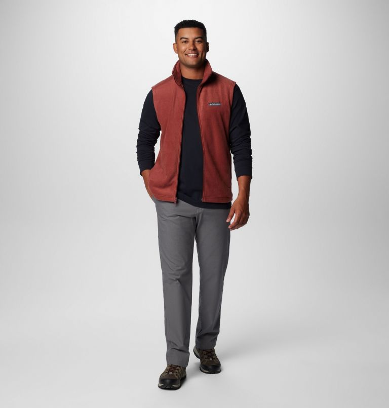 Men's Steens Mountain Fleece Vest, Color: Spice, image 3
