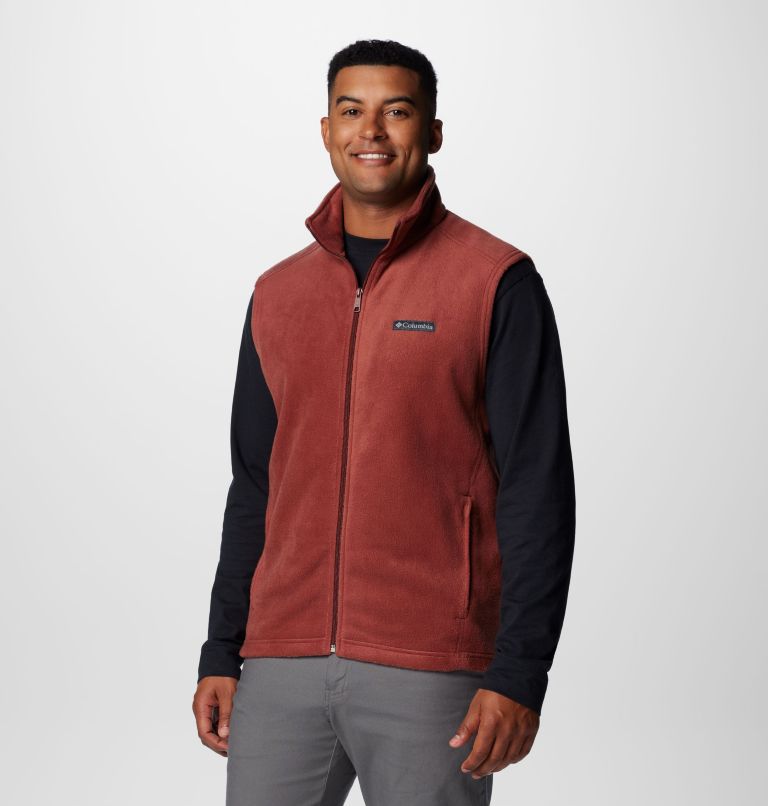 Men's Steens Mountain Fleece Vest, Color: Spice, image 4
