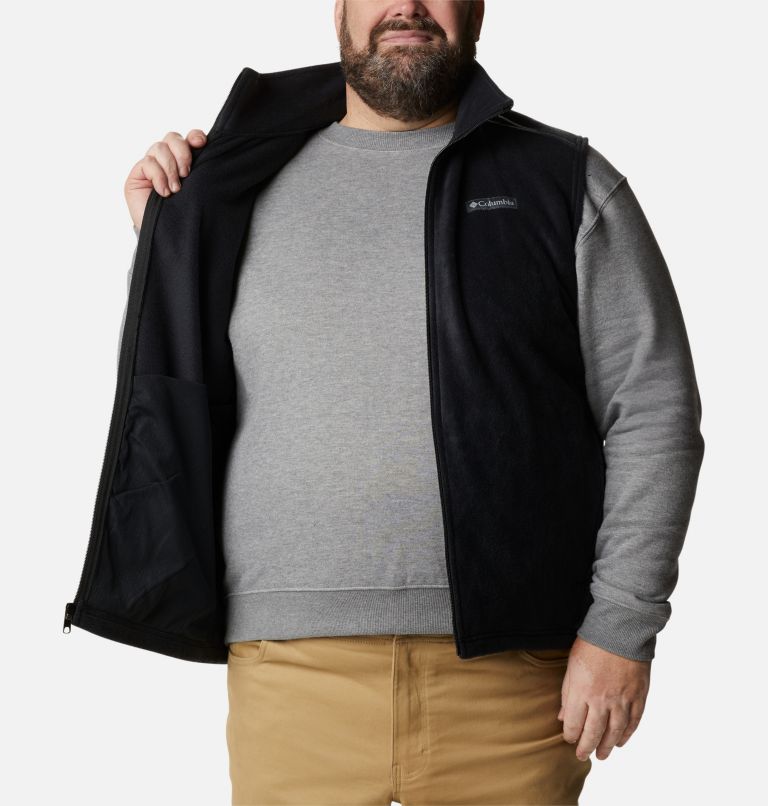 Men’s Steens Mountain Fleece Vest - Big, Color: Black, image 5