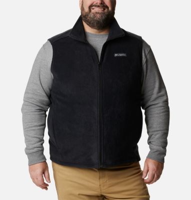 Men&rsquo;s Steens Mountain&trade; Fleece Vest - Big Steens Mountain&trade; Vest | 464 | 3X, Black, front