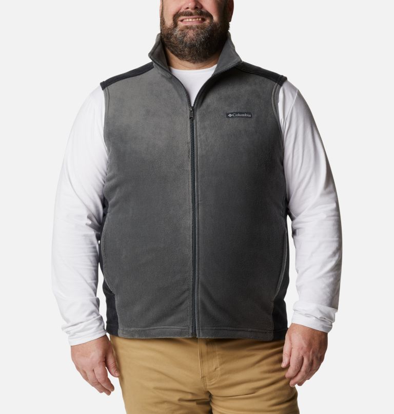 Men’s Steens Mountain Fleece Vest - Big, Color: Grill, Black