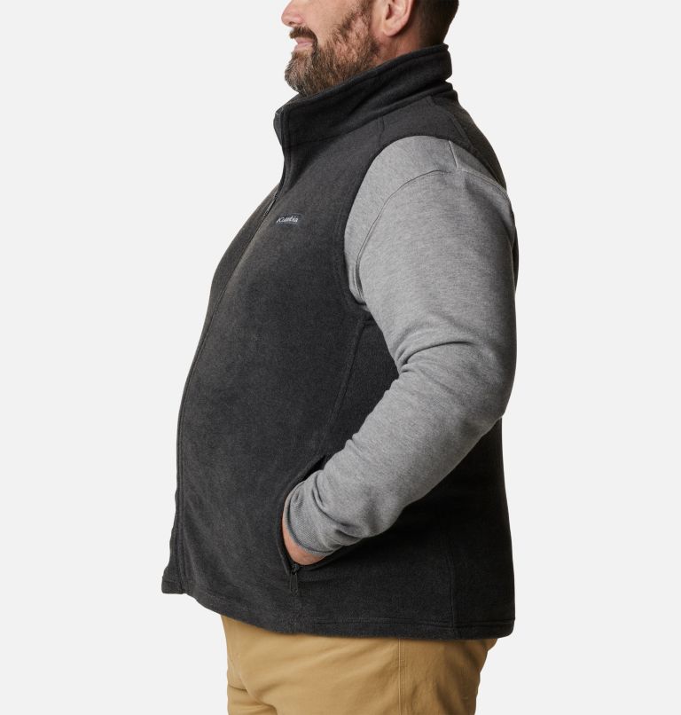 Thumbnail: Gilet polaire Steens Mountain pour homme - Tailles fortes, Color: Charcoal Heather, image 3