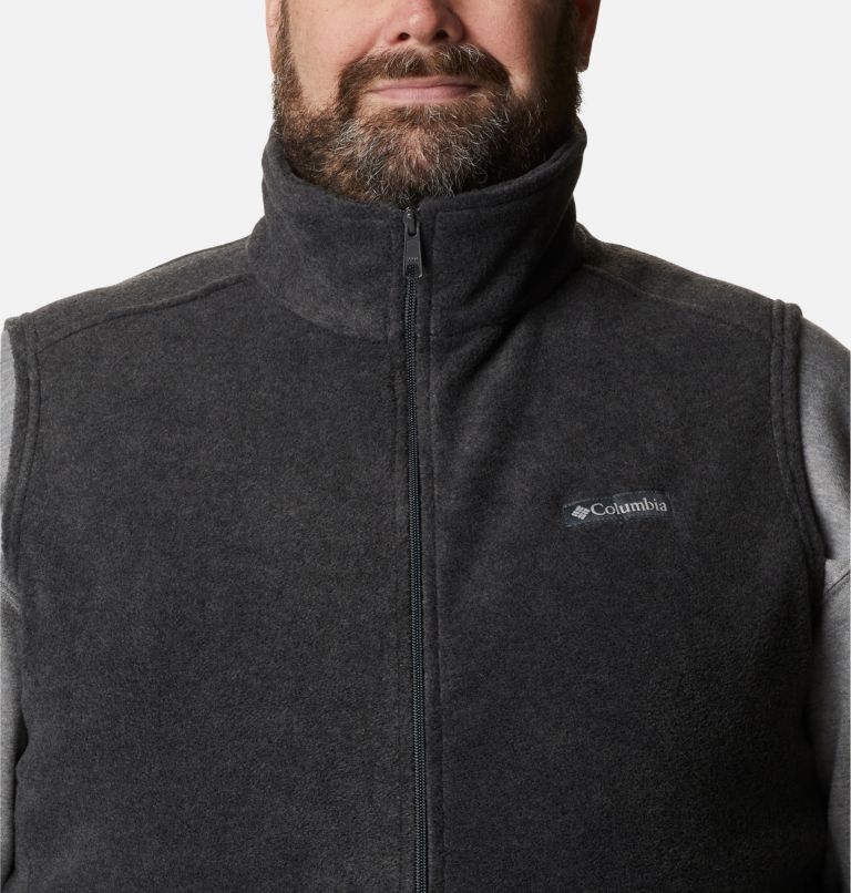 Men's Steens Mountain Fleece Vest - Big, Color: Charcoal Heather, image 4