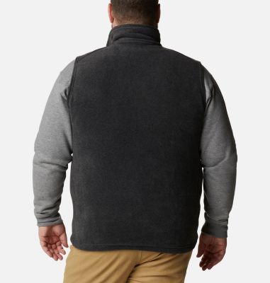 Men&rsquo;s Steens Mountain&trade; Fleece Vest - Big Steens Mountain&trade; Vest | 464 | 3X, Charcoal Heather, back