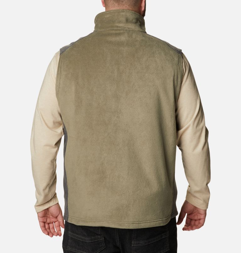 Thumbnail: Men’s Steens Mountain Fleece Vest - Big, Color: Stone Green, Shark, image 2