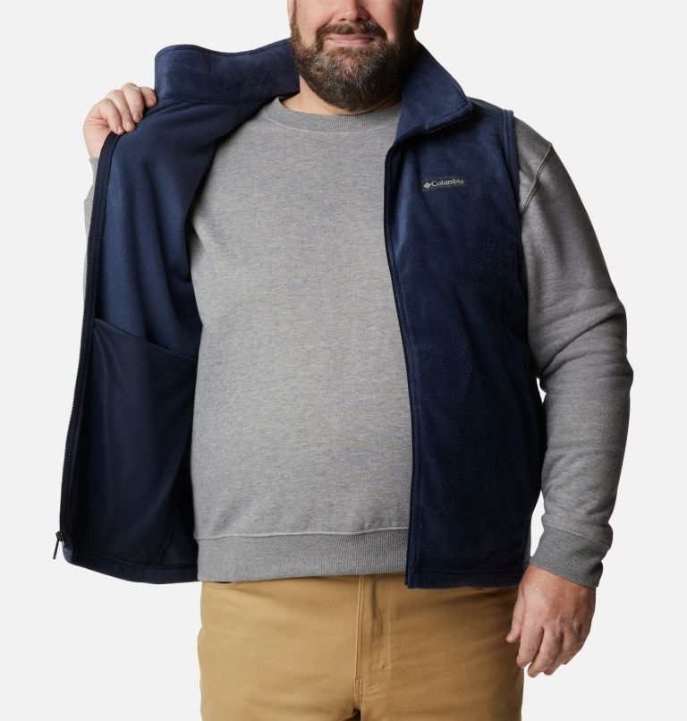 Thumbnail: Men’s Steens Mountain Fleece Vest - Big, Color: Collegiate Navy, image 5