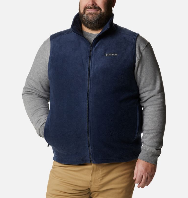 Thumbnail: Men’s Steens Mountain Fleece Vest - Big, Color: Collegiate Navy, image 1