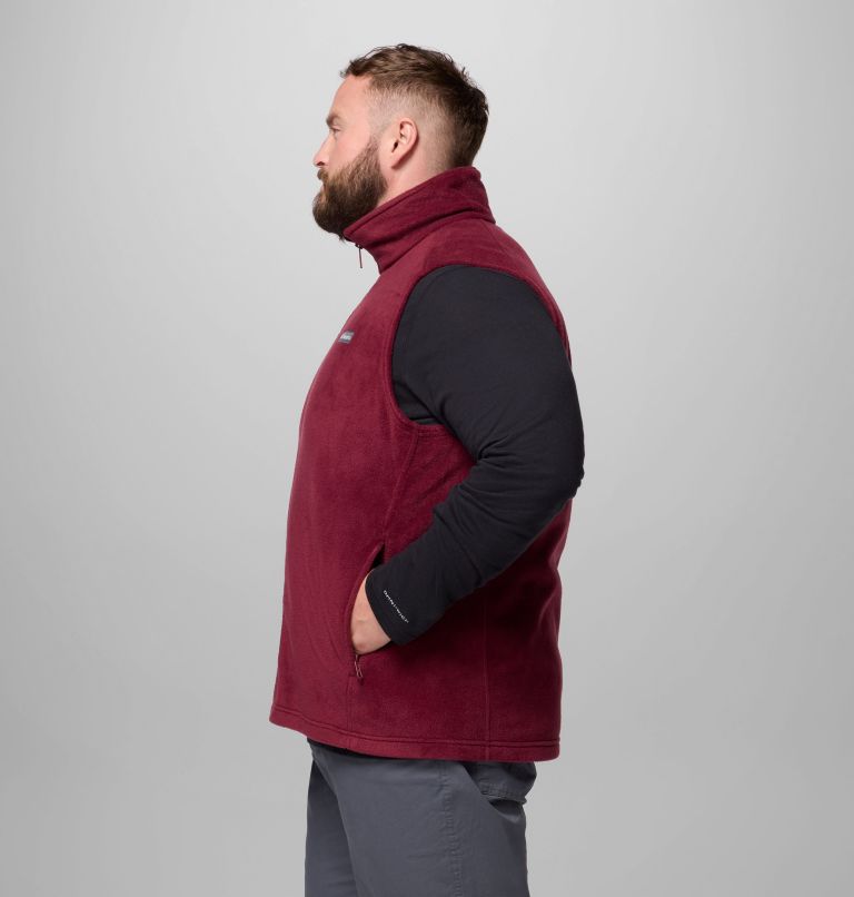 Men's Steens Mountain Fleece Vest - Big, Color: Rich Wine, image 4