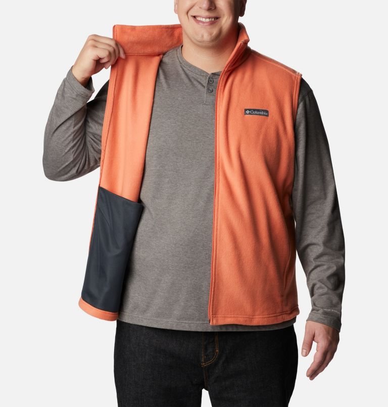 Men’s Steens Mountain Fleece Vest - Big, Color: Desert Orange, image 5