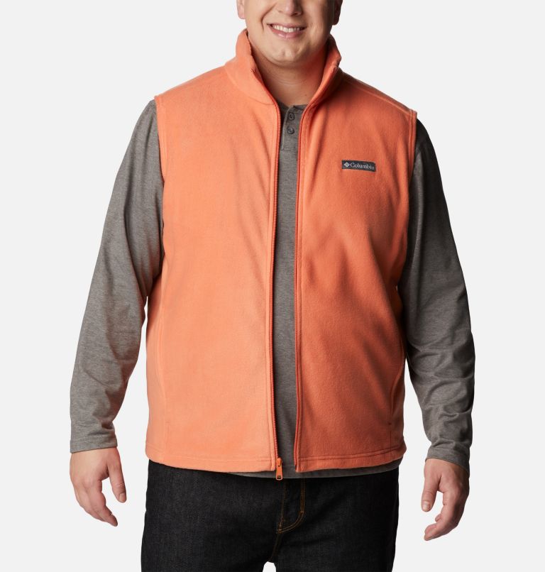 Men’s Steens Mountain Fleece Vest - Big, Color: Desert Orange, image 6