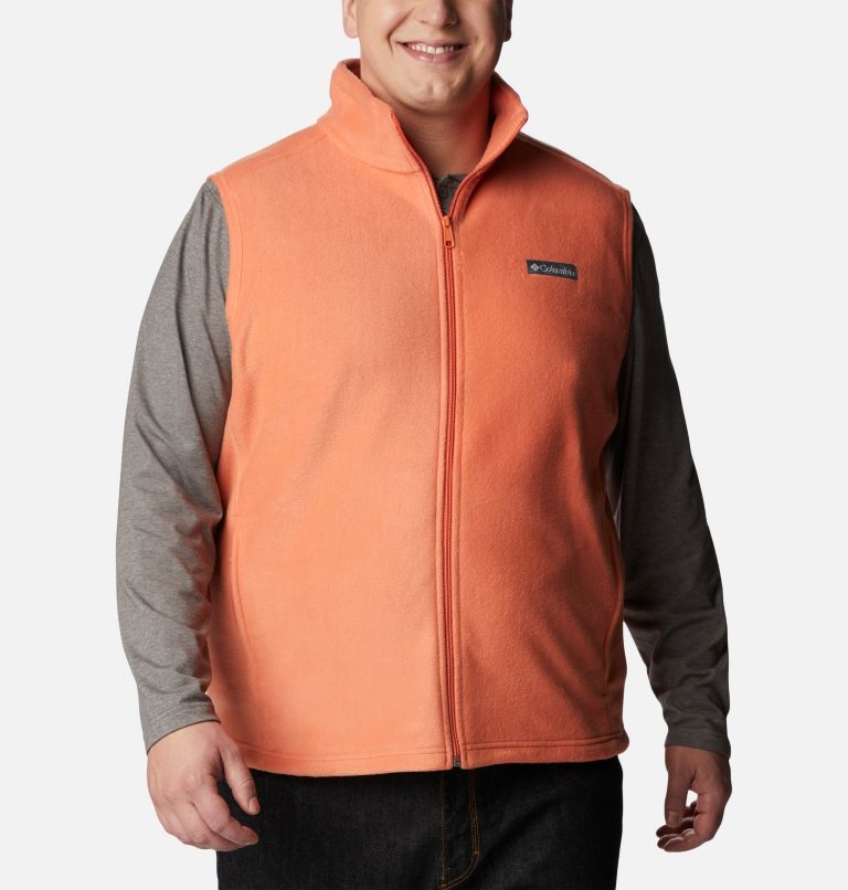 Men’s Steens Mountain Fleece Vest - Big, Color: Desert Orange, image 1
