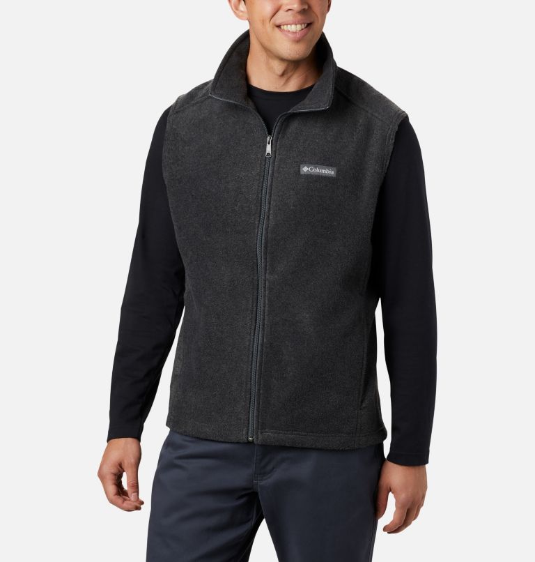 Men's Steens Mountain Fleece Vest - Tall, Color: Charcoal Heather, image 1