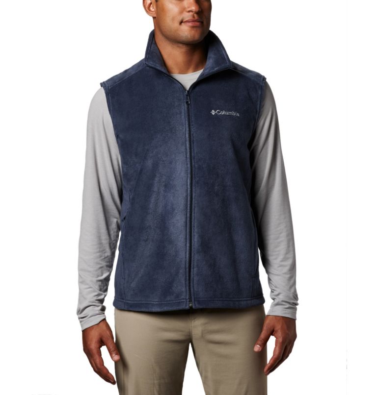   Essentials Men's Full-Zip Polar Fleece Vest (Available  in Big & Tall), Charcoal Heather, X-Small : Clothing, Shoes & Jewelry