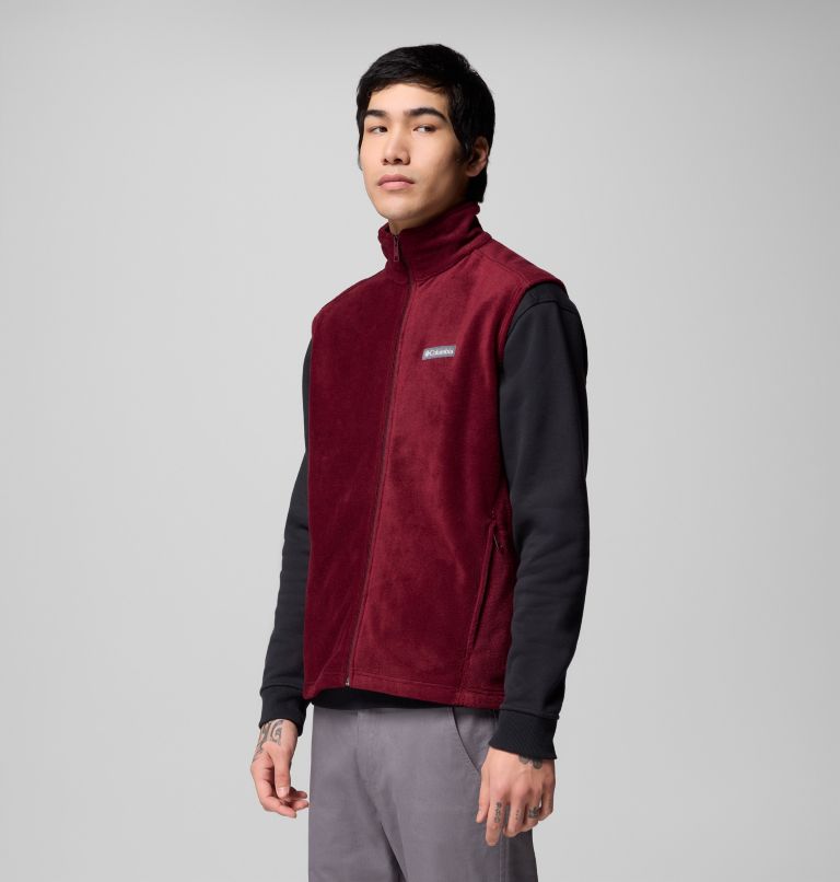 Men's Steens Mountain Fleece Vest - Tall, Color: Rich Wine, image 4
