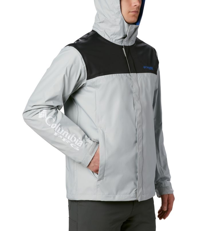Veste PFG Storm pour homme, Color: Cool Grey, Vivid Blue, image 4