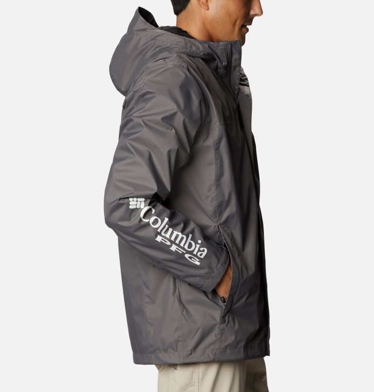 Men’s PFG Storm Jacket, Color: City Grey, Black
