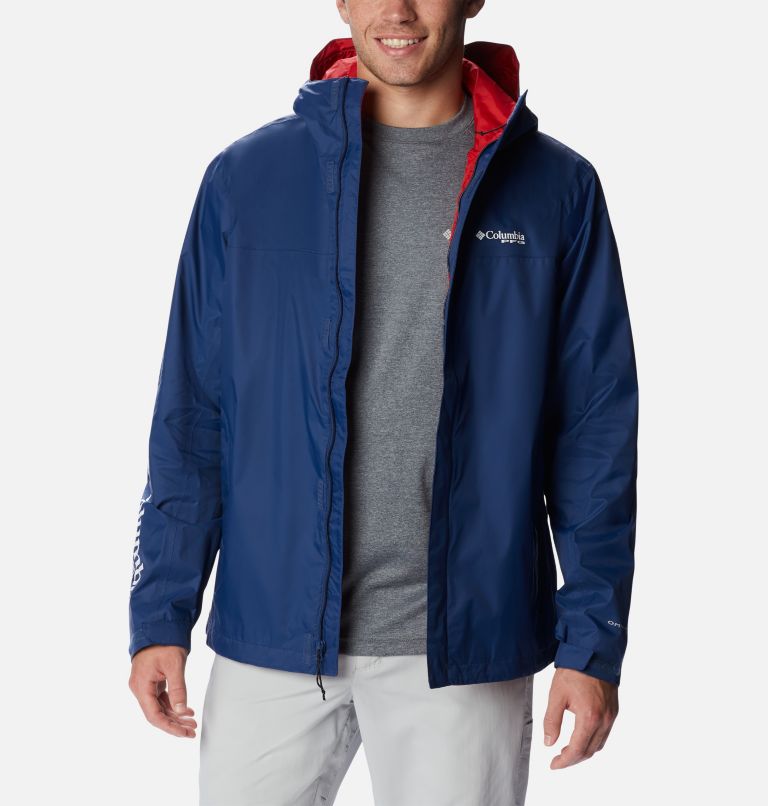 Thumbnail: Men's PFG Storm Jacket – Tall, Color: Carbon, Red Spark, image 6
