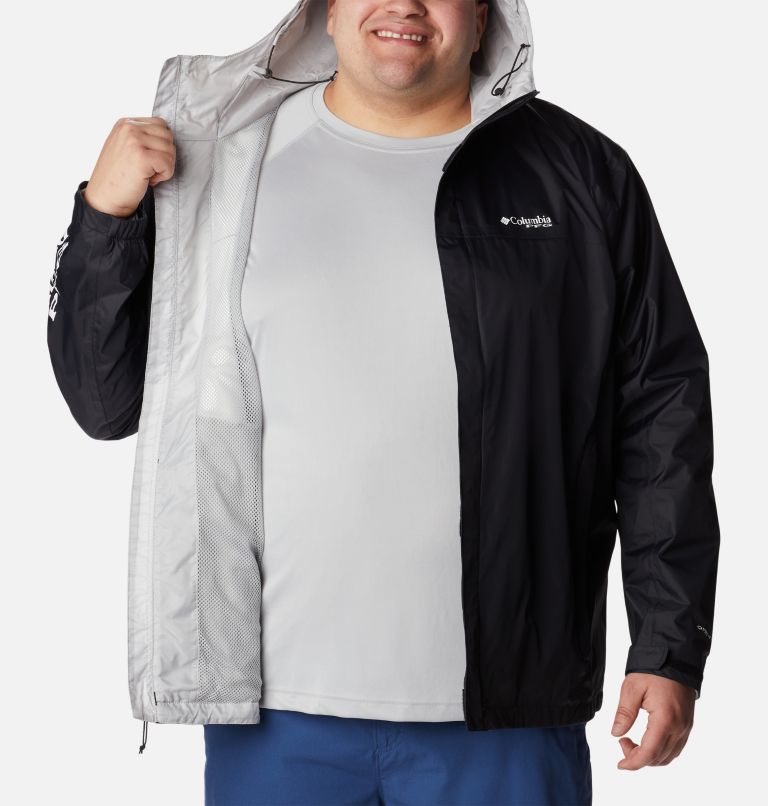 Manteau PFG Storm pour homme – Tailles fortes, Color: Black, Cool Grey