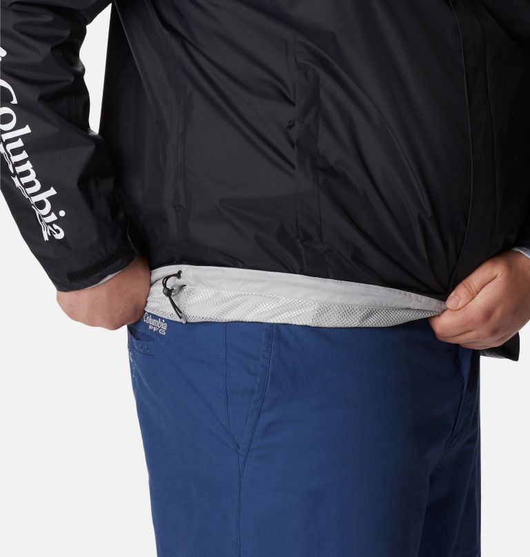 Men's PFG Storm Jacket – Big, Color: Black, Cool Grey