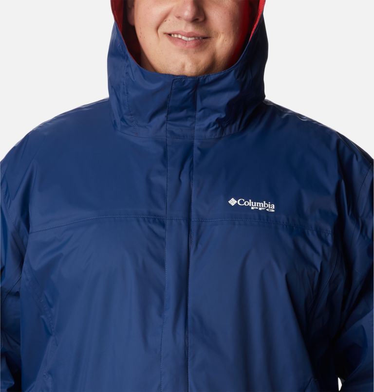 Men's PFG Storm Jacket – Big, Color: Carbon, Red Spark, image 4