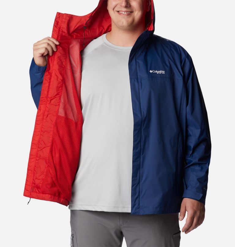 Men's PFG Storm Jacket – Big, Color: Carbon, Red Spark, image 5