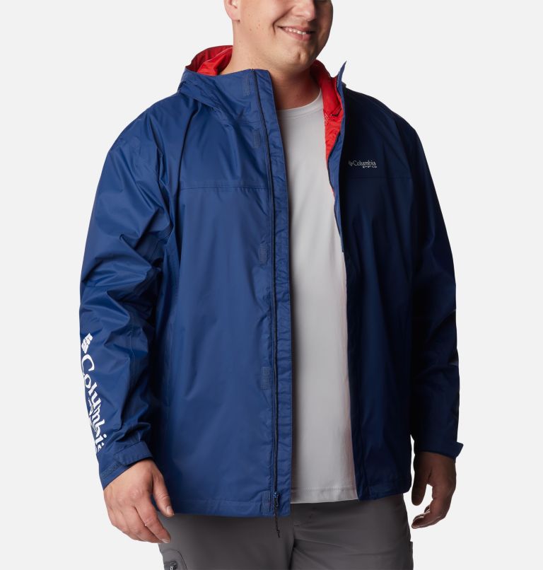Men's PFG Storm Jacket – Big, Color: Carbon, Red Spark, image 9