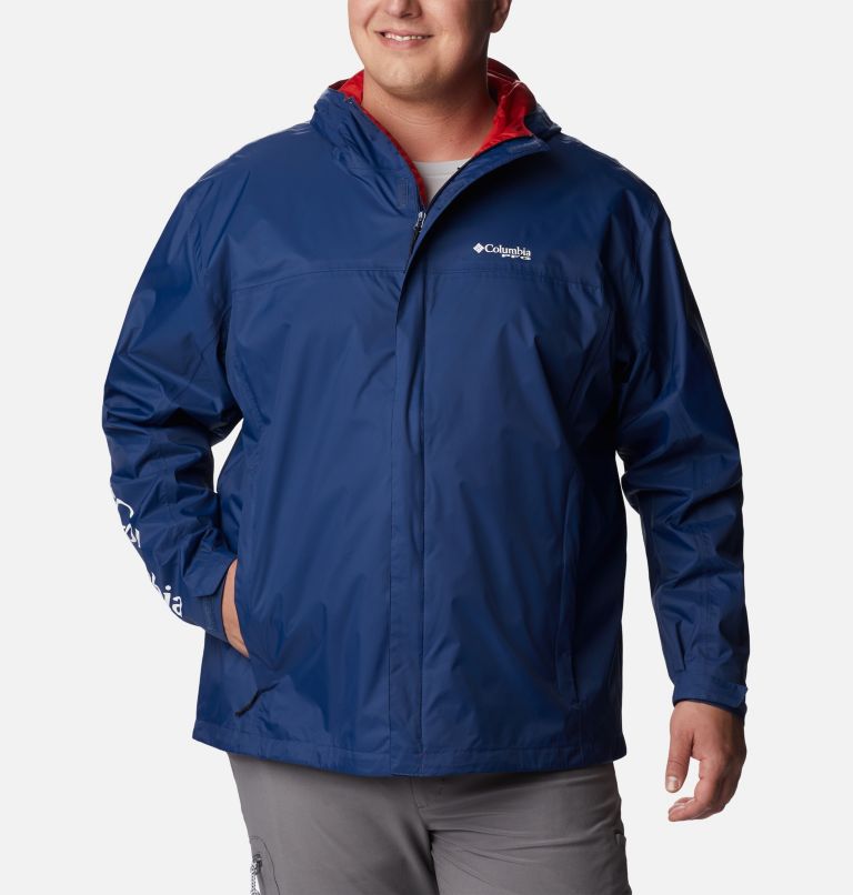 Men's PFG Storm Jacket – Big, Color: Carbon, Red Spark, image 1