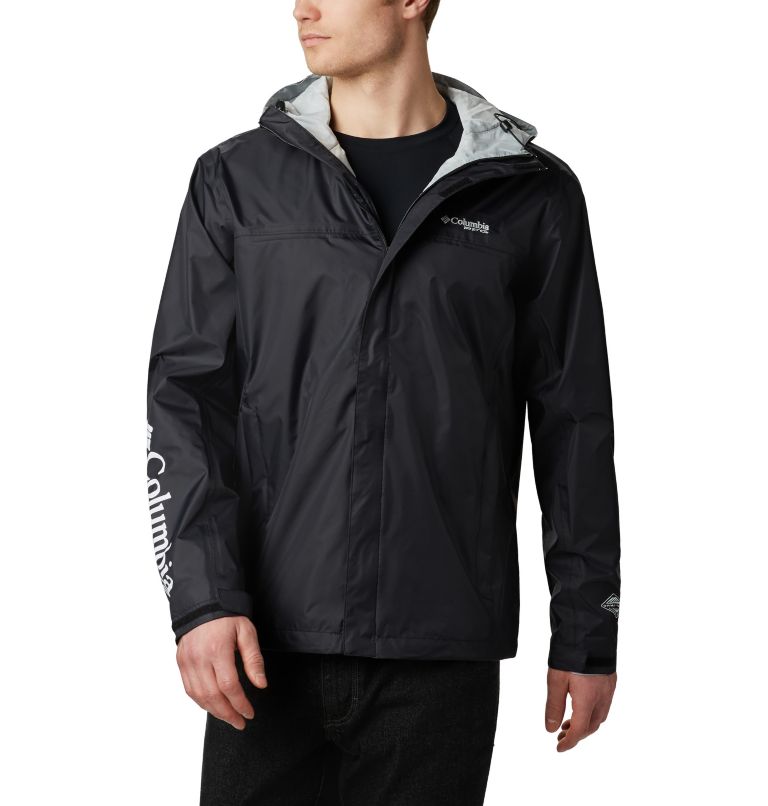Men's PFG Storm Jacket – Tall, Color: Black, Cool Grey, image 1