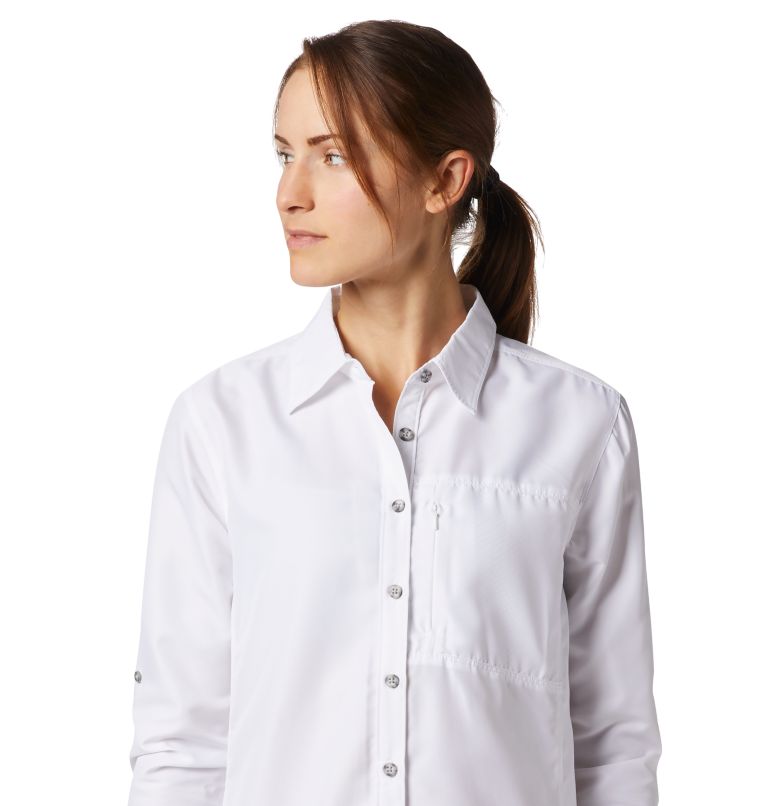 Thumbnail: Women's Canyon Long Sleeve Shirt, Color: White, image 3