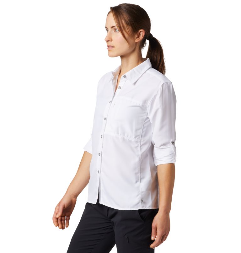 Thumbnail: Women's Canyon Long Sleeve Shirt, Color: White, image 4