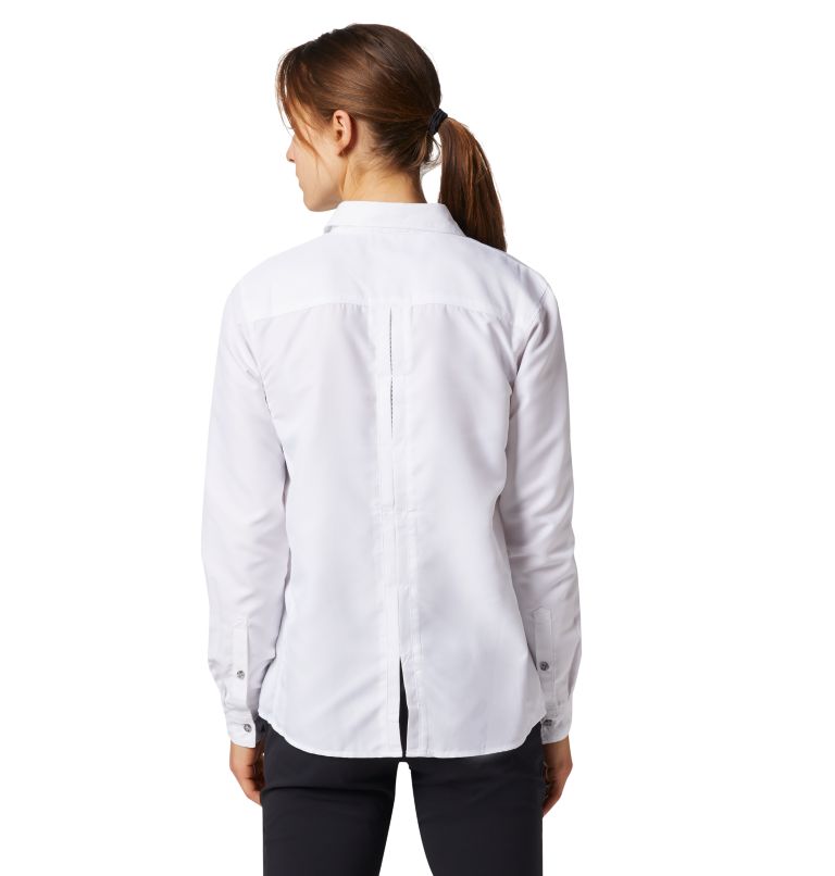 Women's Canyon Long Sleeve Shirt, Color: White, image 2
