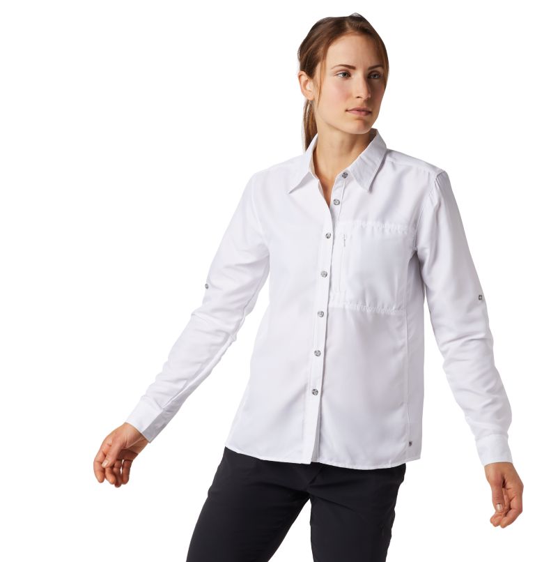 Thumbnail: Women's Canyon Long Sleeve Shirt, Color: White, image 1