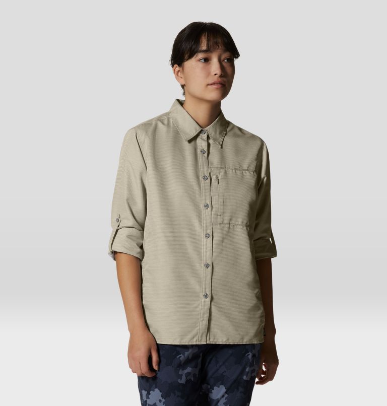 Women's Canyon Long Sleeve Shirt, Color: Khaki, image 7