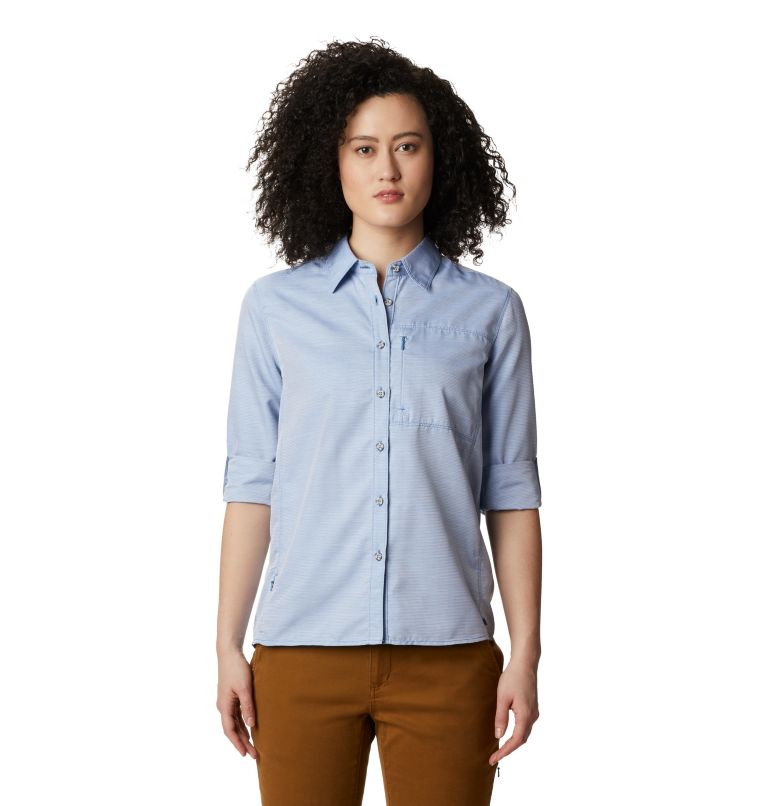 Thumbnail: Women's Canyon Long Sleeve Shirt, Color: Deep Lake, image 6