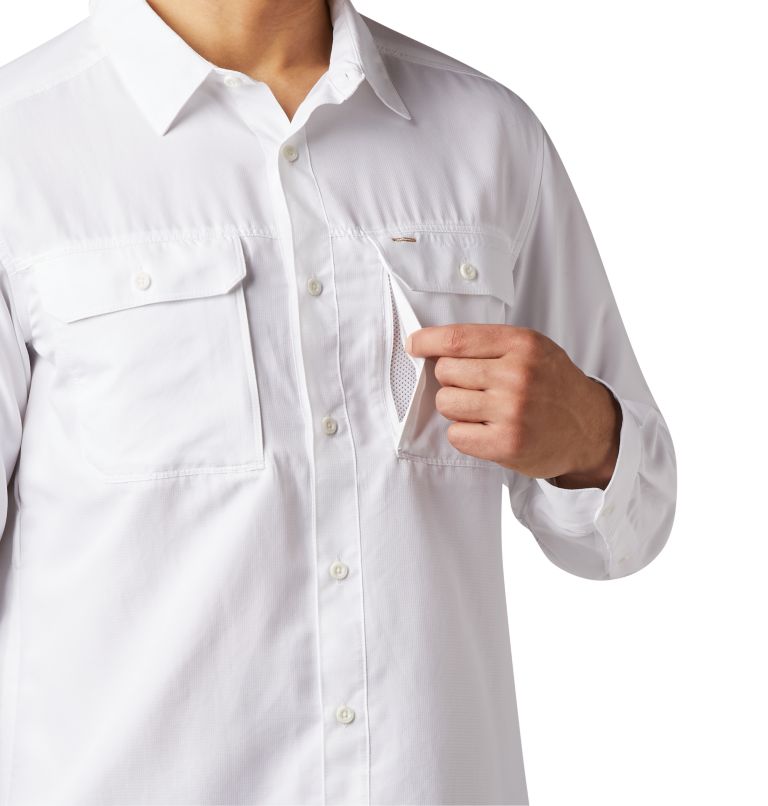 Thumbnail: Canyon Long Sleeve Shirt | 100 | L, Color: White, image 3