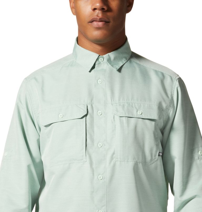 Men's Canyon Long Sleeve Shirt, Color: Glacial Mint, image 4