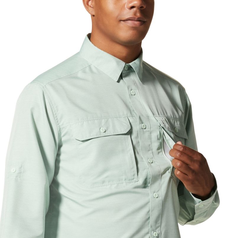 Men's Canyon Long Sleeve Shirt, Color: Glacial Mint, image 5
