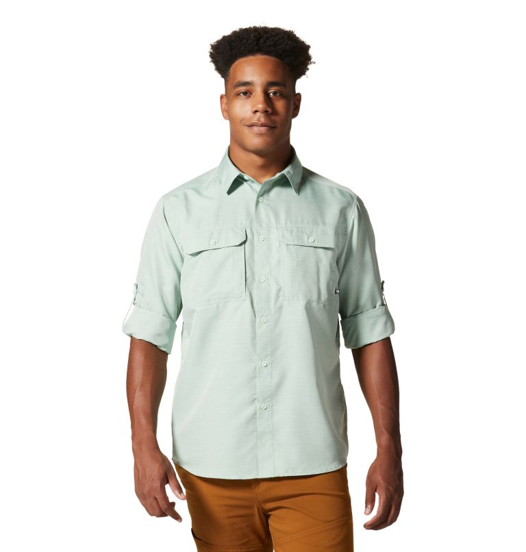 Thumbnail: Men's Canyon Long Sleeve Shirt, Color: Glacial Mint, image 8