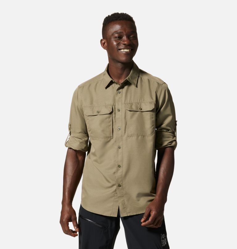 Men's Canyon Long Sleeve Shirt, Color: Stone Green, image 7