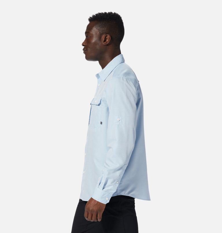 Men's Canyon Long Sleeve Shirt, Color: Blue Chambray, image 3