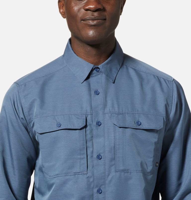Men's Canyon Long Sleeve Shirt, Color: Zinc, image 4