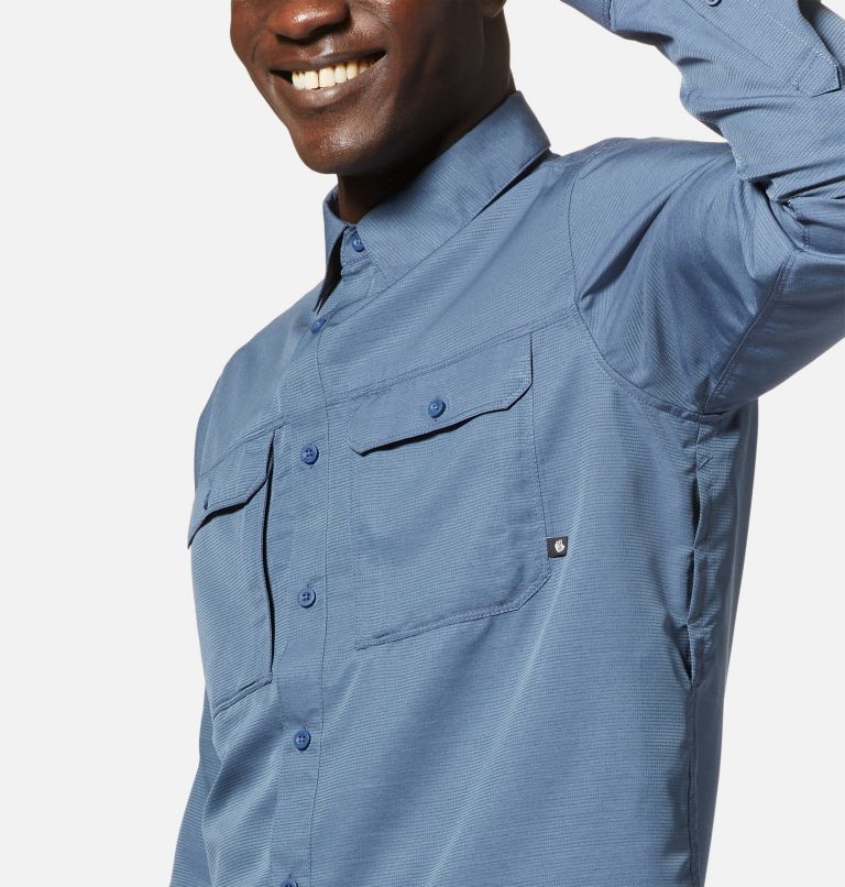 Thumbnail: Men's Canyon Long Sleeve Shirt, Color: Zinc, image 6