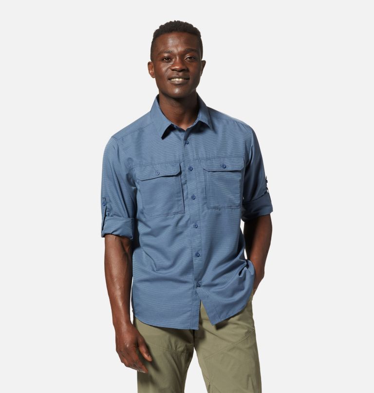 Men's Canyon Long Sleeve Shirt, Color: Zinc, image 8