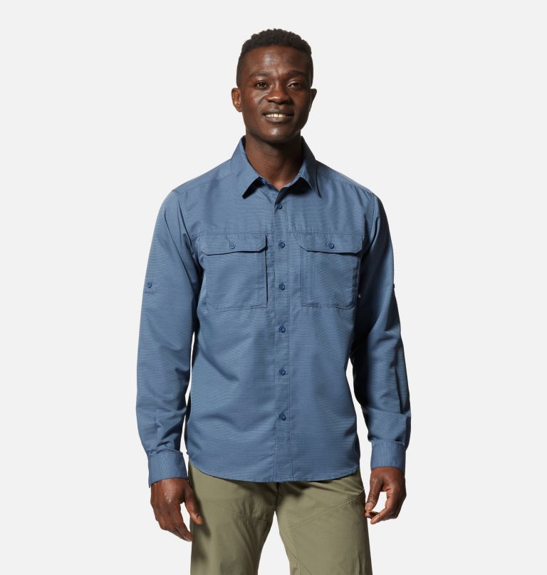 Men's Canyon Long Sleeve Shirt, Color: Zinc, image 1