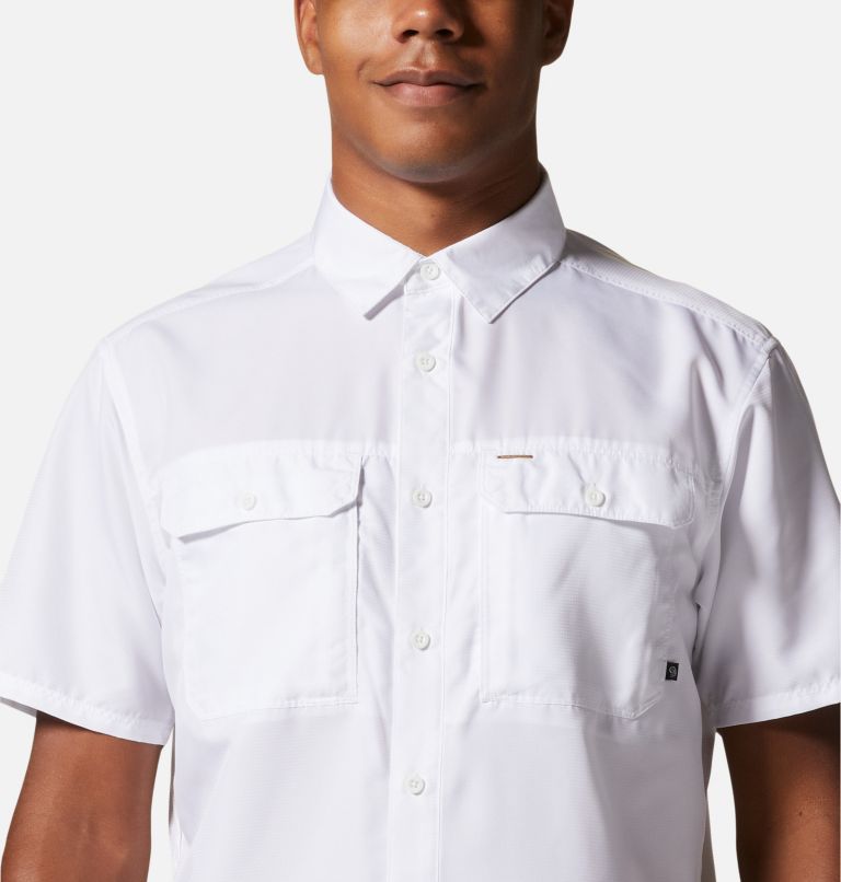 Thumbnail: Men's Canyon Short Sleeve Shirt, Color: White, image 4
